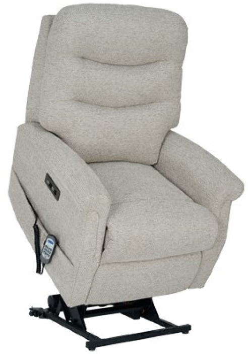 Celebrity Furniture Hollingwell Petite Riser Recliner Dual Motor Chair with Powered Headrest