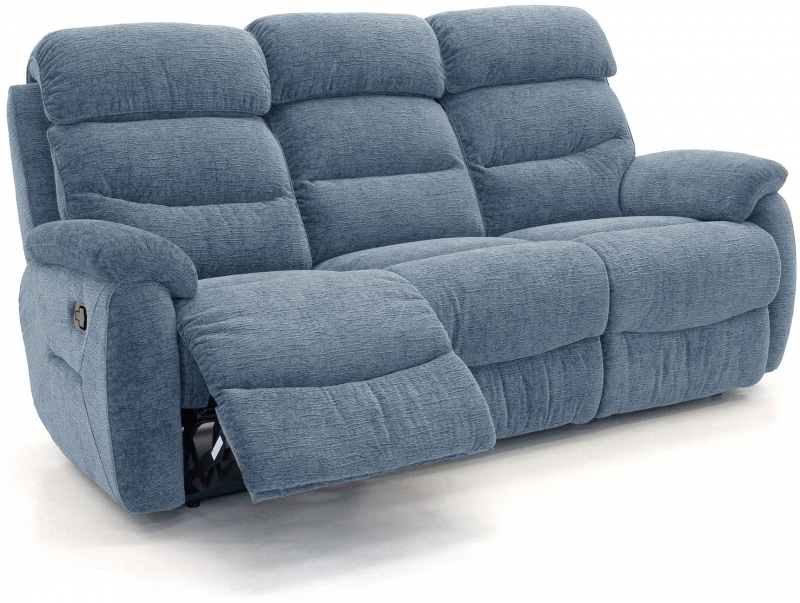 Feels Like Home Broadway 3 Seater Double Manual Recliner Sofa