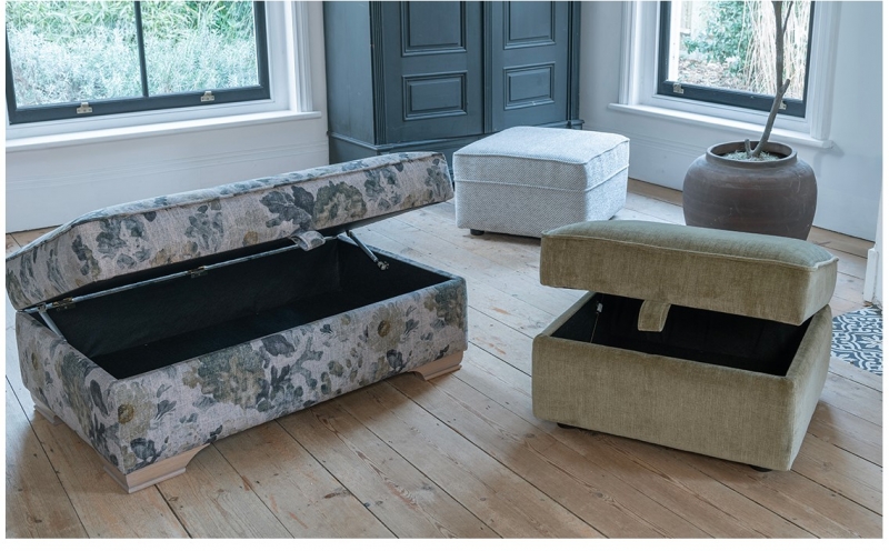 Fairway Furniture Estelle Storage Stool-Glides