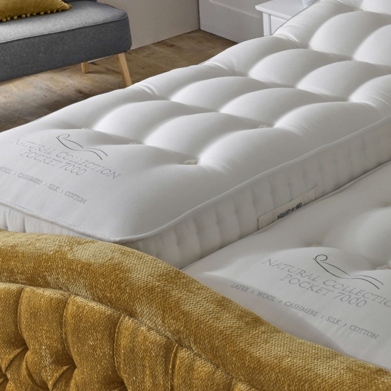 Adjust-A-Bed Natural Pocket 7000 2'6 Mattress - Long
