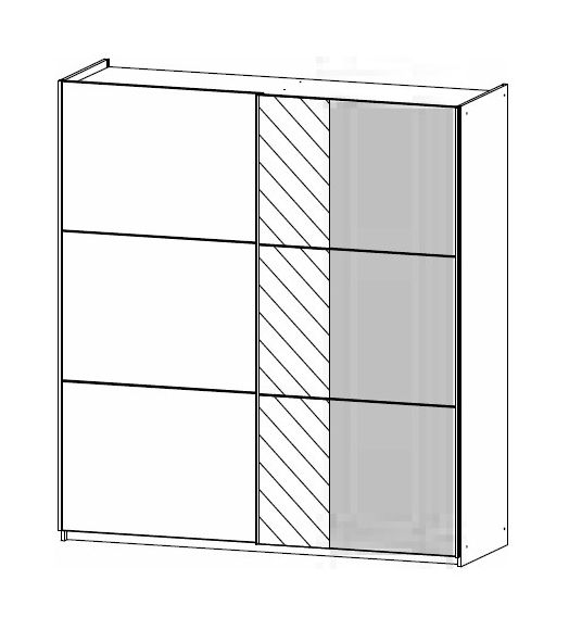 Fairway Furniture Slide 2502 Sliding 2 Door Robe