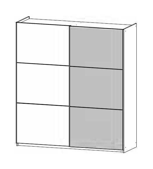 Fairway Furniture Slide 3542 Sliding 2 Door Robe