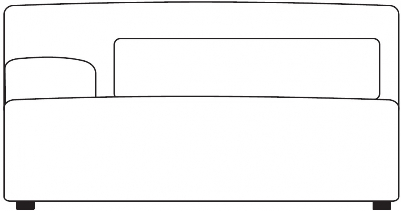 Timo 152PL - Large Sofa Section - Left Hand Facing Arm