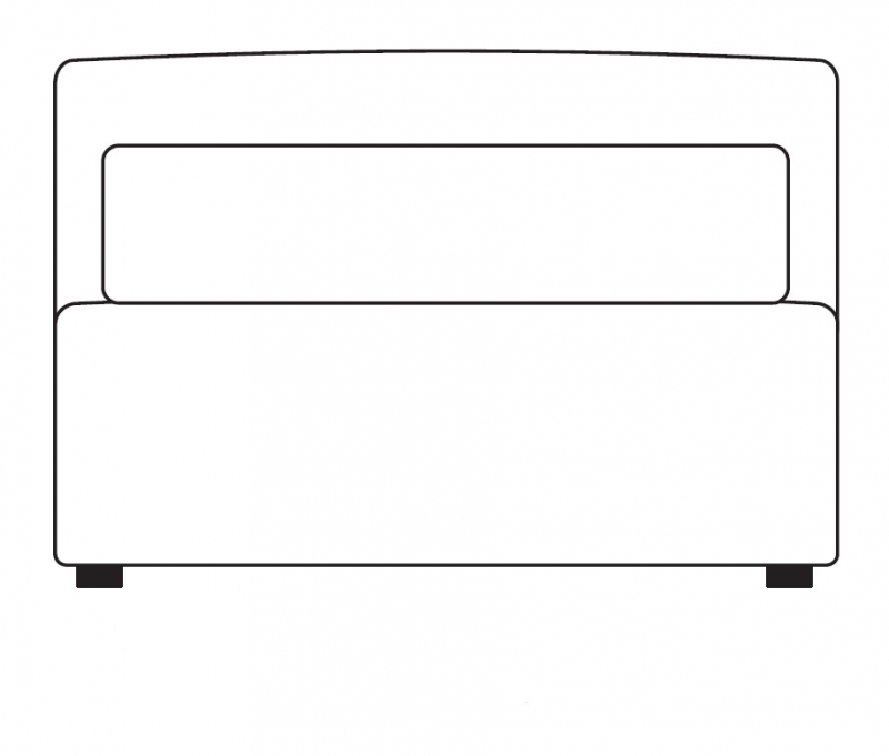 Timo 122AL - Large Armless Section
