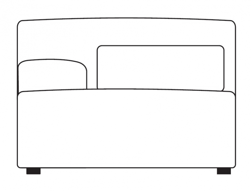 Timo 112-165CSAL - Small Chaise Section - Left Hand Facing Arm