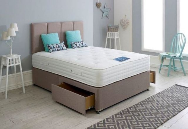 Fairway Furniture True Seasons 1500 Bamboo 6'0 4 Drawer Divan Set - Free London Headboard