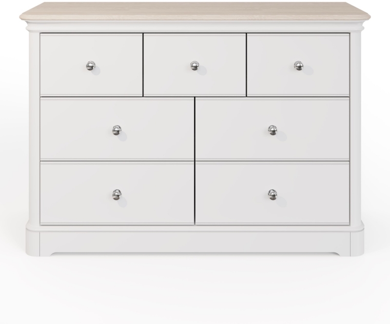 Fairway Furniture Crantock 4 + 3 Drawer Chest - Oak Top