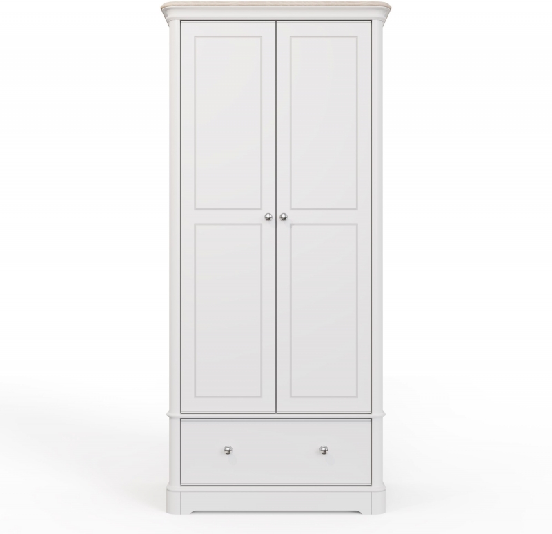 Fairway Furniture Crantock 2 Door - 1 Drawer Robe - Oak Top