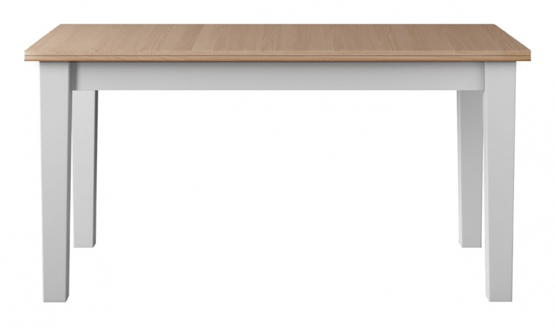 Fairway Furniture Newhaven Medium Fixed Top Dining Table - Tapered Legs - Oak Top