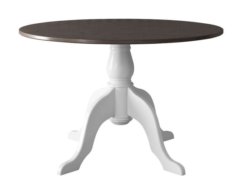Fairway Furniture Newhaven Round Single Pedestal Fixed Top Dining Table - Oak Top