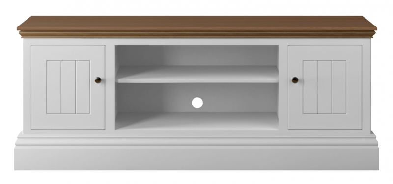 Fairway Furniture Newhaven Large TV Unit - 2 Door - Oak Top