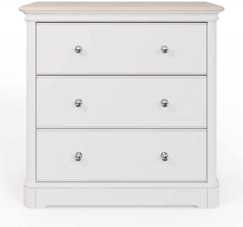 Fairway Furniture Crantock Wide 3 Drawer Chest - Oak Top