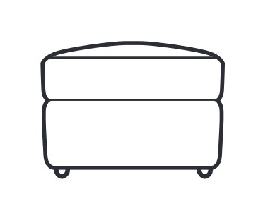 Fairway Furniture Olive Footstool - on Glides