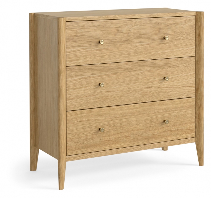 Fairway Furniture Portree Bedroom 3 Drawer Chest - Natural Oak