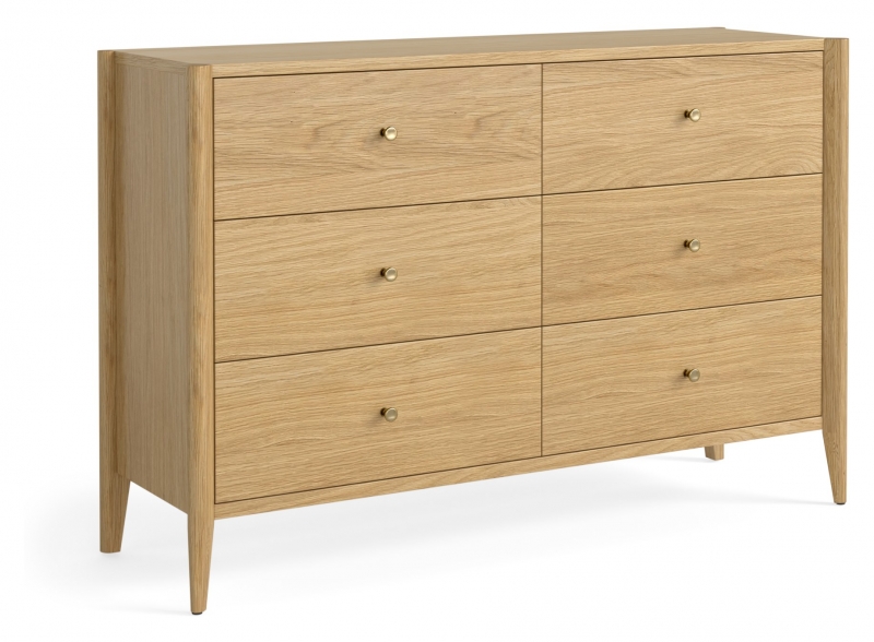 Fairway Furniture Portree Bedroom 6 Drawer Wide Chest - Natural Oak