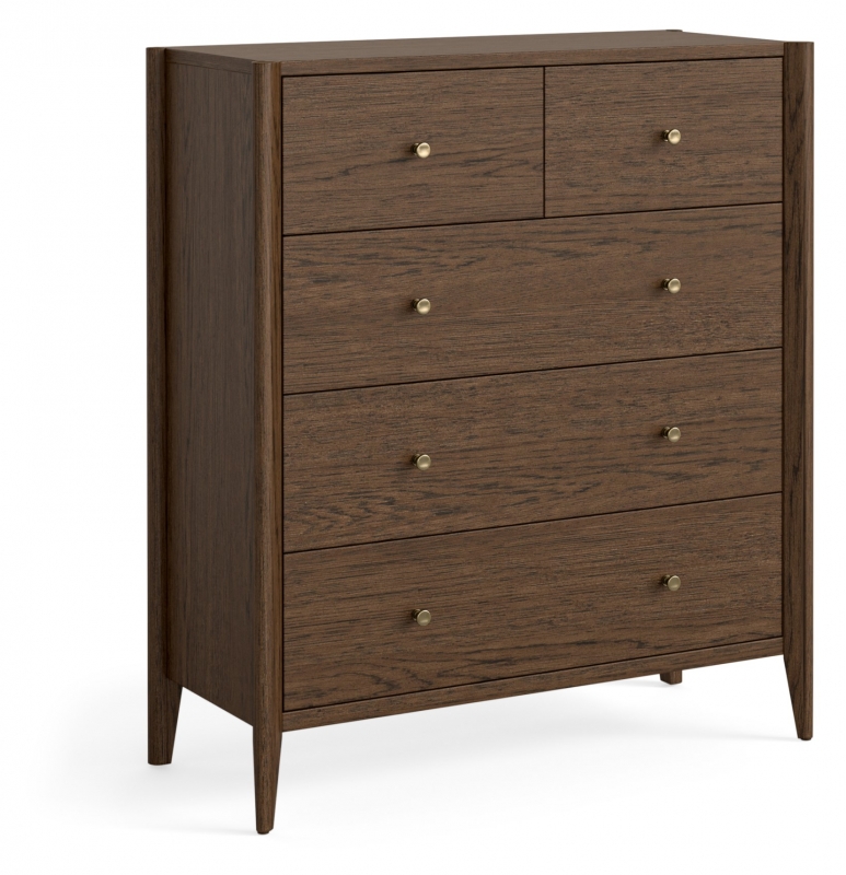 Fairway Furniture Portree Bedroom 2 + 3 Drawer Chest - Brown Oak
