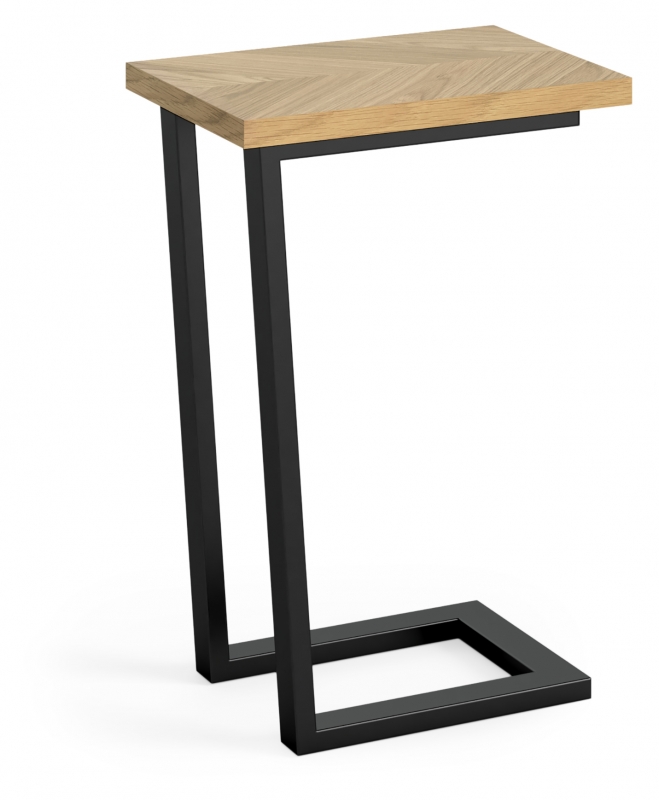 Fairway Furniture Ventnor Dining Side Table - Black Cantilever Leg
