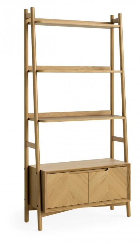 Fairway Furniture Ventnor Dining Open Storage Bookcase - 2 Doors