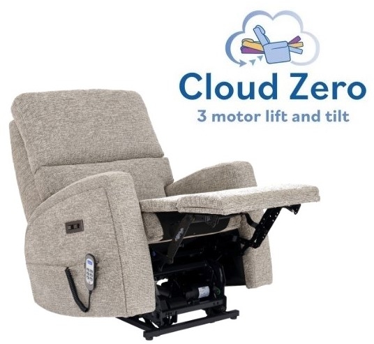 Celebrity Southwell Petite Cloud Zero Riser Recliner Power Chair with Powered Headrest