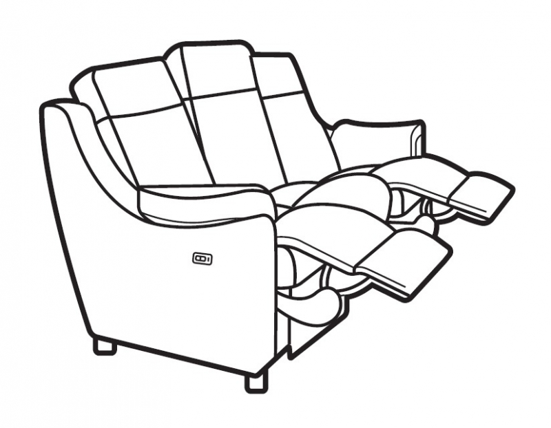 Parker Knoll Arizona 3 Seater Double Power Recliner Sofa with Power Headrest and Lumbar