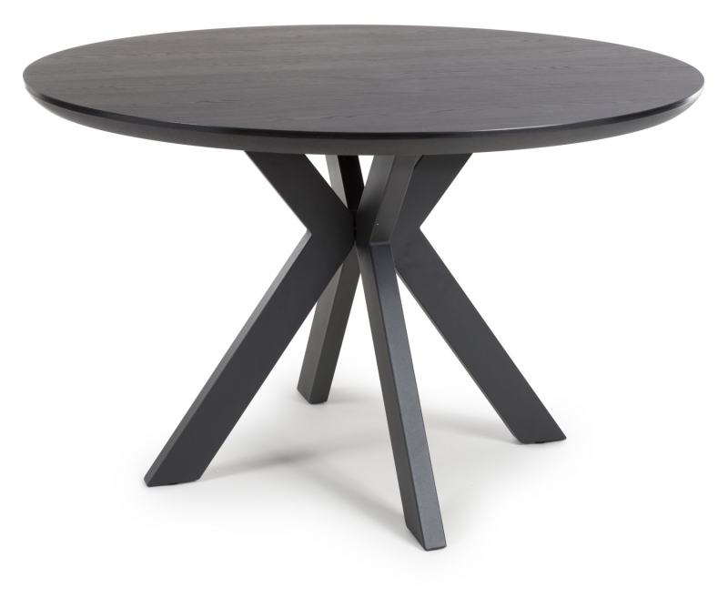 Tribeca Round Fixed Top Dining Table - 120cm