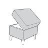 Maddie Legged Storage Stool