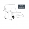 Fairway Furniture Burlington 1.25 Seater Power Recliner Section with USB
