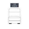 Burlington 1.25 Seater Static Armless Centre Section