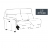 Fairway Furniture Burlington Small 2.5 Seater Power Recliner Section with USB