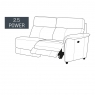 Fairway Furniture Burlington Small 2.5 Seater Power Recliner Section with USB