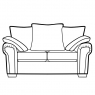 Astrid 2 Seater Sofa-Pillow Back