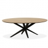 Waide Large Oval 200cm Extending Dining Table