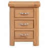 Fairway Furniture Cannock Bedroom 3 Drawer Bedside Chest