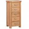 Fairway Furniture Cannock Bedroom 5 Drawer Tall Chest