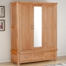 Fairway Furniture Cannock Bedroom Triple Robe - 3 Door (Centre Mirror)