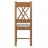 Fairway Furniture Cannock Dining Pair Cross Back Dining Chairs