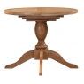 Fairway Furniture Cannock Dining Round 1M Pedestal Extending Dining Table