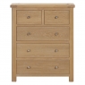 Fairway Furniture Fairford Oak Bedroom 2 + 3 Drawer Chest