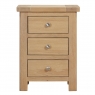 Fairway Furniture Fairford Oak Bedroom 3 Drawer Bedside Chest