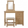 Fairway Furniture Fairford Oak Bedroom 3 Drawer Dressing Table Set