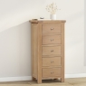 Fairway Furniture Fairford Oak Bedroom 5 Drawer Tall Chest