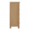 Fairway Furniture Fairford Oak Bedroom 5 Drawer Tall Chest
