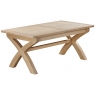 Fairway Furniture Fairford Oak Dining Cross Leg Extending Dining Table