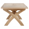 Fairway Furniture Fairford Oak Dining Cross Leg Extending Dining Table