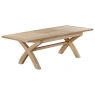 Fairway Furniture Fairford Oak Dining Cross Leg Extending Dining Table
