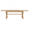Fairway Furniture Fairford Oak Dining Cross Leg Extending Dining Table