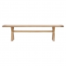 Fairway Furniture Fairford Oak Dining Cross Leg Wooden Dining Bench