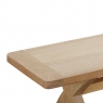 Fairway Furniture Fairford Oak Dining Cross Leg Wooden Dining Bench