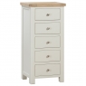 Fairway Furniture Fairford Painted Bedroom 5 Drawer Tall Chest
