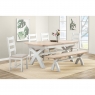 Fairway Furniture Fairford Painted Dining Cross Leg Extending Dining Table